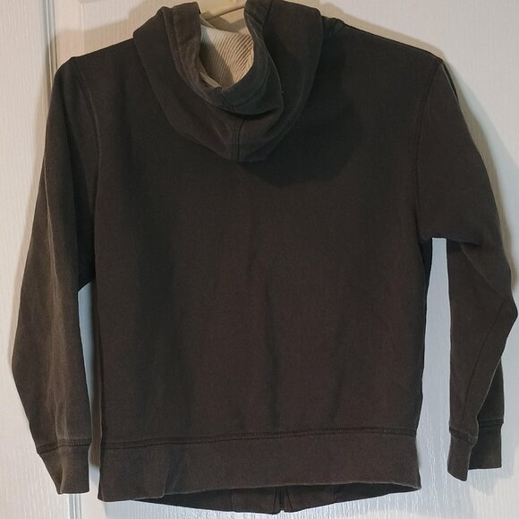 Gap Kids/Zip Hoodie/Kids M 8/Gray Textured Logo Pocket - Picture 7 of 7